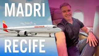 Thumbnail: A CLASSE EXECUTIVA DO A321 XLR DA IBERIA - COMO É O VOO TRANSATLÂNTICO MADRI-RECIFE