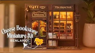 Thumbnail: Building a  Cheese Bookstore Book Nook 🧀 | DIY Miniature House Kit