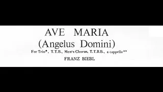 Thumbnail: Biebl - Ave Maria (Angelus Domini) for Men's Chorus (with score)