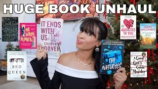 Thumbnail: HUGE BOOK UNHAUL 2024  (getting rid of books I used to love but now hate) *bookmas 2024*