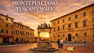 Thumbnail: Walking Montepulciano, Tuscany 🇮🇹 | Piazza Grande & Twilight Square | 4K Walking Tour