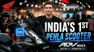 Thumbnail: Honda ADV 160 E85 First Look 🔥 | India’s 1st E85 Scooter? Full Walkaround, Features & Price