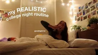Thumbnail: my REALISTIC college night routine & how I've improved my sleep