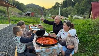 Thumbnail: Rural Family Life 🏡 Oksana Preserves Vegetables, Cooks Solyanka & Stuffed Spaghetti 🔥