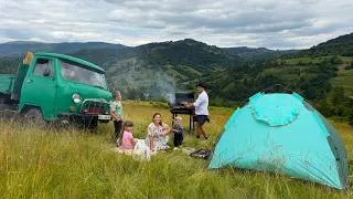 Thumbnail: A Carpathian Family's Wild Blueberry Harvest | Cooking Jam & BBQ High in the Mountains 🫐🏕️🔥