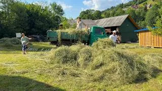 Thumbnail: Real Mountain Village Life in Ukraine 🏔️ Hay Harvest, Traditional Cheese & Family Evening