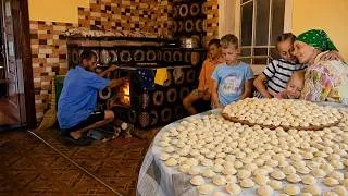 Thumbnail: Real Carpathian Village Life 🏔️ Family of 7 Makes Giant Dumplings & Apple Pies 🔥