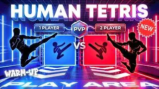 Thumbnail: HUMAN TETRIS | 2 Players PvP Challenge | Immersive Interactive Warm Up