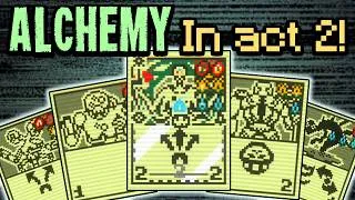 Thumbnail: Mastering the Alchemy Temple! (...or at least, trying to) || Inscryption Act 2 Modded
