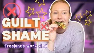 Thumbnail: Work Vlog + Therapy Talk | No-Guilt Productivity Challenge