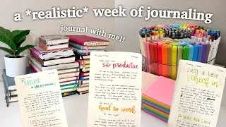 Thumbnail: how I much ACTUALLY journal in a week✍🏻💞 *VLOG* (journal with me for a week)