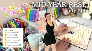 Thumbnail: MID-YEAR RESET💞✨  journal flipthrough, faith, fitness, goal setting