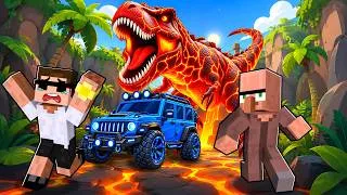 Thumbnail: Escaping from Dinosaur in a Dusty Trip in Roblox..