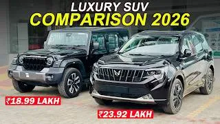 Thumbnail: 2026 Mahindra Thar Roxx Vs Xuv 7xo | ₹18.99L vs 23.92L 🔥 | Full Comparison | CARSINFO |