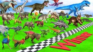 Thumbnail: Ultimate Race 30 Dinosaurs Epic Speed Challenge Who is the Fastest? Animal Revolt Battle Simulator