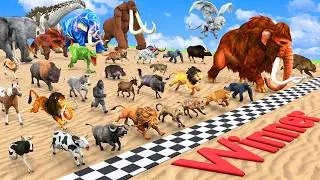 Thumbnail: Ultimate Race 50 Wild Animals Speed Challenge Who is the Fastest Animal Revolt Battle Simulator