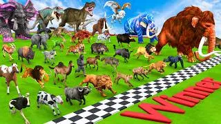 Thumbnail: Ultimate Race 50 Animals vs Giant Angry Elephant T-Rex Epic Speed Challenge: Which is the Fastest?
