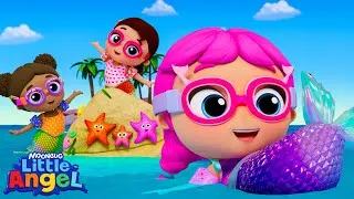 Thumbnail: Twinkle Twinkle Little Mermaid! | Little Angel | Kids Cartoons & Nursery Rhymes | Moonbug Kids