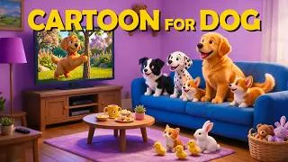 Thumbnail: Dog Cartoon🐶Anxiety Relief Dog Video | Fun Dog TV for Dogs to Watch Home Alone | Videos for Dogs