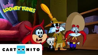 Thumbnail: Aliens Crash the Halloween Party!? 👽 | Baby Looney Tunes | Cartoonito