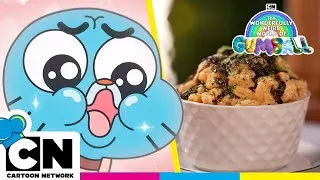 Thumbnail: Gumball's Mac & Cheese and Burger Salad 🥗 🧀 | Cartoon Network Menu