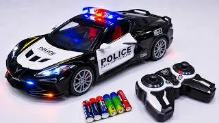 Thumbnail: Unboxing RC New energy police car,Concrete transport truck,EV City 3D Fire Truck,EV Excavator
