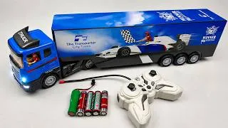 Thumbnail: Unboxing Transformable City Truck | RC multi-function Bus,EV City fire truck,RC police sports car