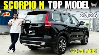 Thumbnail: Mahindra Scorpio N Z8L Top Model 2026 Detailed Review ✅ Scorpio N Z8L Diesel AT Price & Features 🔥