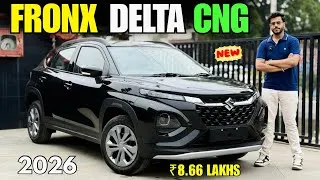 Thumbnail: 2026 New Maruti Fronx Delta Variant 2026 Detailed Review ✅ Fronx Delta CNG Price & Features 🔥