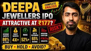 Thumbnail: Deepa Jewellers IPO Review: 4X Profit, 52% ROCE — Is ₹177 Valuation Attractive?