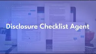 Thumbnail: Disclosure Checklist Agent