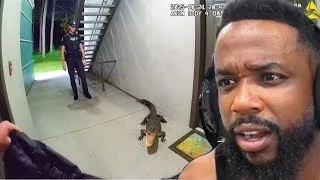 Thumbnail: CashNasty Reacts To Florida Cops Face Off Against Angry Gator