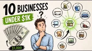 Thumbnail: If I Had Only $1,000, I'd Start These 10 Businesses (2026)
