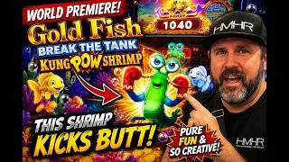 Thumbnail: WORLD PREMIERE: Gold Fish Break The Tank Kung Pow Shrimp — The Most FUN New Slot in YEARS 😱🦐🐟🔥