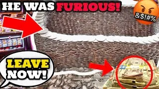 Thumbnail: 😱Casino TOLD Him To LEAVE After He CHEATED… Playing The High Limit Coin Pusher JACKPOT!