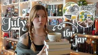 Thumbnail: TBR prompt jar picks my JULY reads + journal set up 🌿