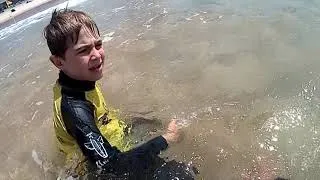 Thumbnail: Theo & Max surfing in Carcavelos - 23 May 2021