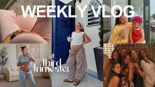 Thumbnail: WEEK IN MY LIFE AT HOME | third trimester, girls night, milk books design & beach day