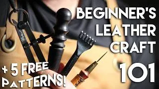 Thumbnail: Beginner's Leathercraft 101 - Tools, Leather, & Patterns