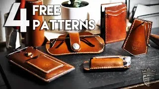 Thumbnail: 4 Easy, Free Leather Craft Patterns! | Tutorial