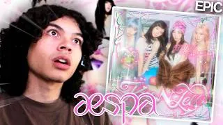 Thumbnail: reacting to AESPA KISS N TELL Album!!! (epic) (honest) (reaction)
