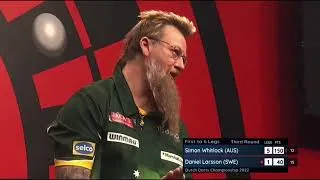 Thumbnail: Simon Whitlock 150 finish to win the match