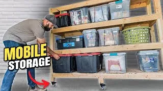 Thumbnail: Building Mobile Garage Storage Shelves | DIY Weekend Project