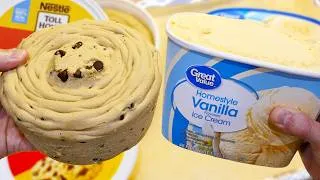 Thumbnail: Baking tubs of cookie dough into an ice cream sandwich..