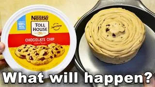 Thumbnail: Baking a tub of cookie dough in a cake pan..