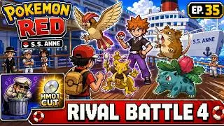 Thumbnail: Pokemon Red Ep. 35 – S.S. Anne Rival Battle and Getting HM01 Cut | Retro Gaming