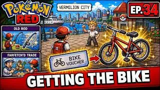 Thumbnail: Pokemon Red Ep. 34 – Vermilion City, Farfetch’d Trade and Getting the Bicycle | Retro Gaming