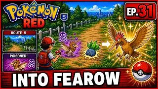 Thumbnail: Pokemon Red Ep. 31 – Poisoned Spearow Beats Oddish and Evolves into Fearow | Retro Gaming