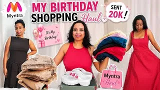 Thumbnail: Birthday Shopping Haul 🎂 🛍️ featuring everything I recently shopped from Myntra!  