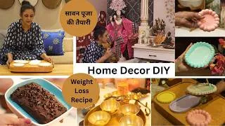Thumbnail: कितना सुंदर बन गया DIY || Weight Loss Recipe & सावन पूजा || A Productive Day & My Mental Health Now